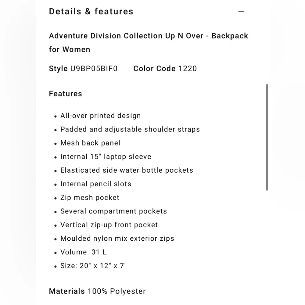 Billabong Up N Over Adventure Division Backpack - Picture 10 of 12